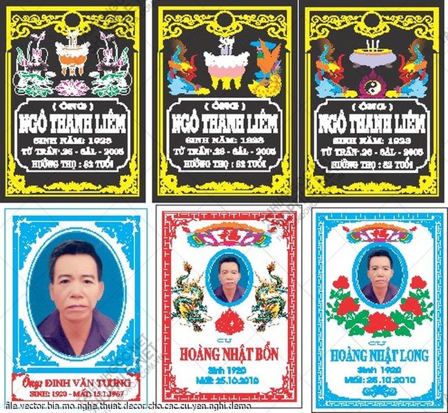 file vector bia mo nghe thuat decor cho cac cu yen nghi